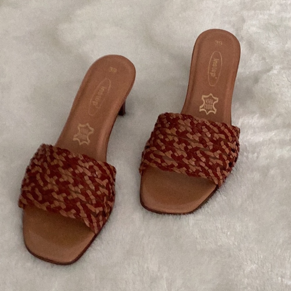 INSTEP | BNWOT Leather Block Heels
